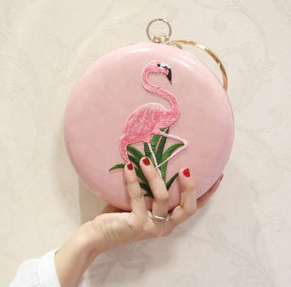 petit sac élégant flamant rose