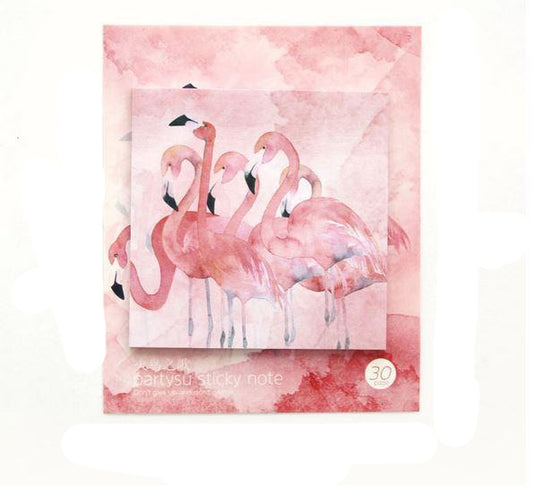 post it flamant rose note autocollantes