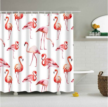 plus beau rideau de douche flamant rose