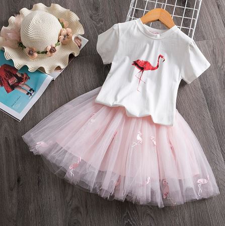 Robe flamant rose hot sale