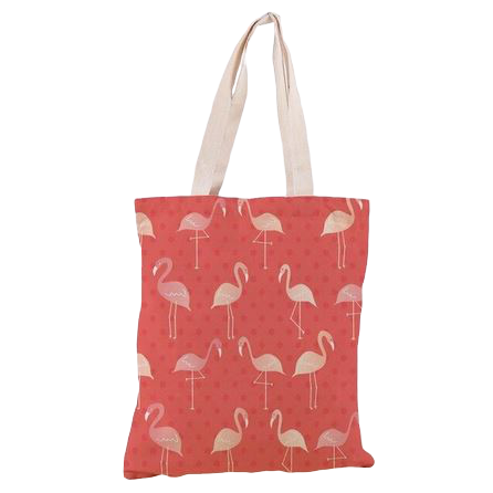 sac plage flamant rose toile lin coton écologique