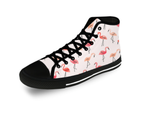 chaussures chevilles flamant rose