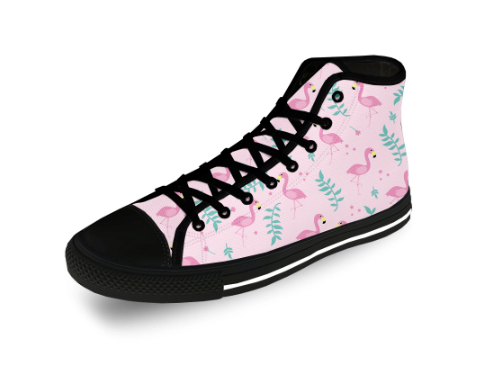 converse montantes flamant rose