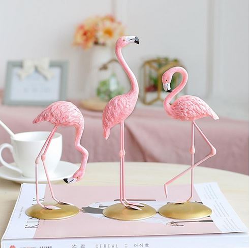 statue flamant rose complementaire