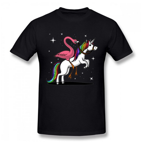 T-Shirt Flamant Rose Licorne