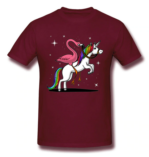T-Shirt Flamant Rose Licorne