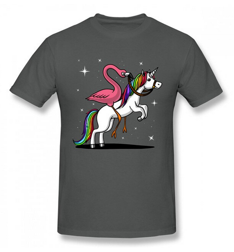 T-Shirt Flamant Rose Licorne