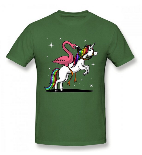 T-Shirt Flamant Rose Licorne