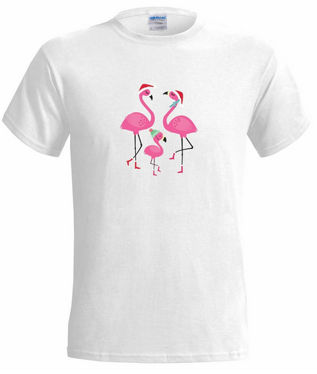 t-shirt flamant rose homme
