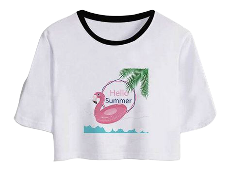 croc top flamant rose bouee gonflable mode