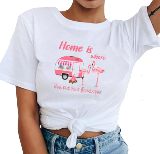 t-shirt flamant rose femme sexy humour