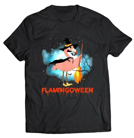 t shirt flamant rose homme halloween
