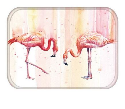 tapis flamant rose pour le sol