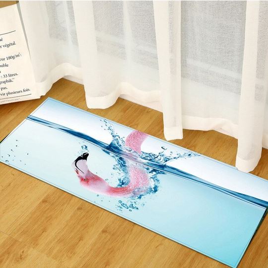 tapis flamant rose pour faire du sport