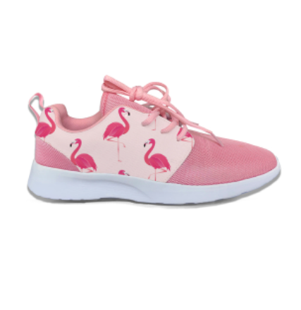 tennis rose avec flamants roses