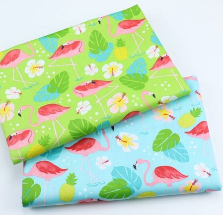 tissu flamant rose pour ameublement