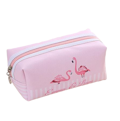 trousse flamant rose taille xxl toile