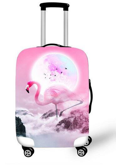 valise flamant rose pratique pas cher