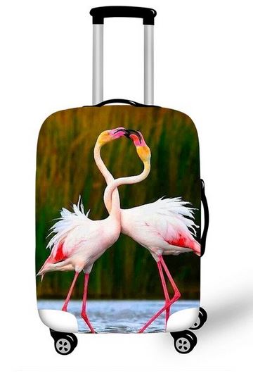 valise flamant rose 3D