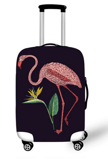 valise flamant rose retro