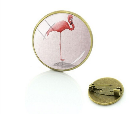 broche flamant rose mixte